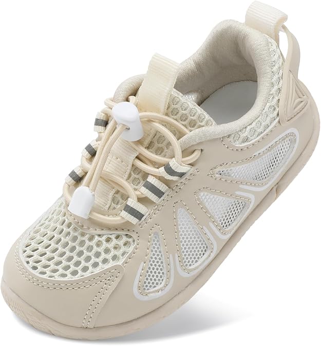 BARERUN Toddler Shoes Boy Girl Sneakers Lightweight Breathable Barefoot Running/Walking Shoes Toddler Tennis Shoes with Adjustable Tightness
