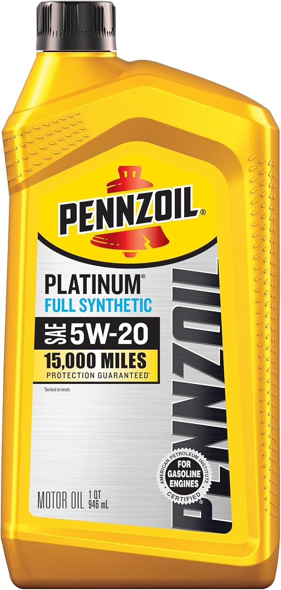 Pennzoil Platinum Full Synthetic 5W-20 Motor Oil, 1 Quart