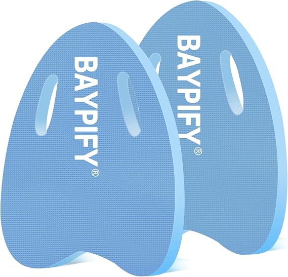 EVA Swim Kickboard for Adults & Kids, Pool Training Board | Non-spliced molded EVA,durable & buoyant.Ergonomic grip,hole handle.for all ages & skill levels.Builds leg strength