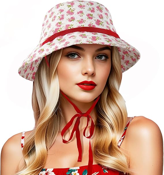 DOCILA Bucket Hats for Women Trendy Reversible Packable Fisherman Sun Caps