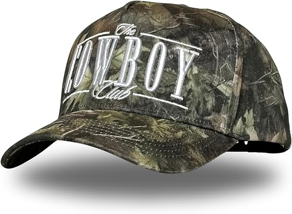 Vintage Western Trucker Hat | Men & Women | Country Cute Caps for Cowgirls Cowboys | Camo Denim Embroidered Cotton | Snapback