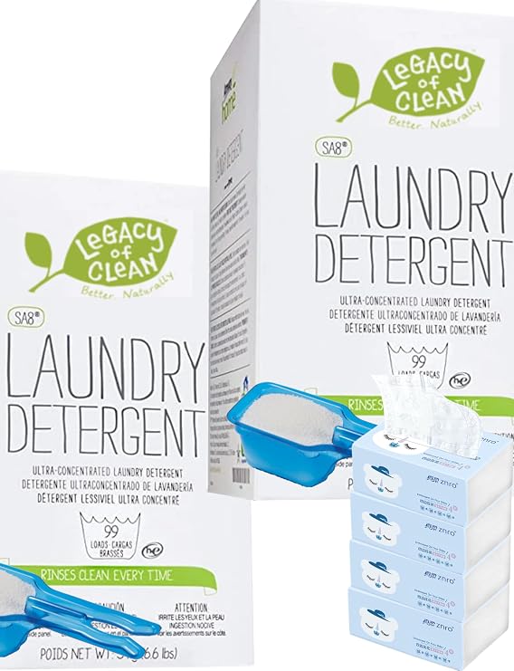 Concentrated Laundry Detergent Powder(6.61 LBS) Fast-to-Dissolve in Cold/Hot Water w/o Irritation to Skin,Immediately Rinse Difficult