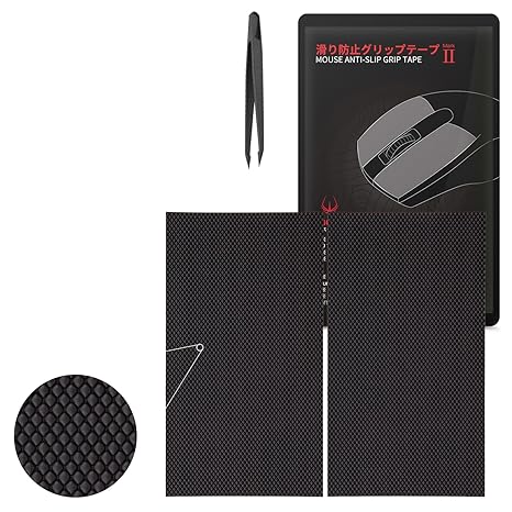 Hotline Games New 2.0 DIY Version Mouse Anti Slip Grip Tape for Gaming Mouse Skins, Sweat Resistant, Cut to Fit, Easy to Apply, Professional Mice Upgrade Kit