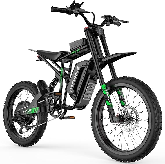 R3 Electric Bike for Adults, 50 MPH Top Speed Dirt Bike,6000W Peak 50 Miles Long Range Ebike with 60V 27.5Ah(1650Wh Battery, 19" Off Road Tires Electric Motorcycle with Full Suspension