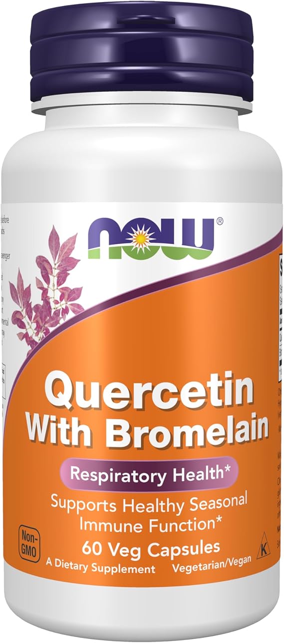 NOW Supplements, Quercetin with Bromelain, Balanced Immune System*, 60 Veg Capsules