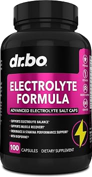 Electrolyte Pills Supplement Salt Tablets - Electrolytes Capsules with Potassium, Magnesium, Sodium, Chloride, Calcium Replacement for Keto, Cramps & Rehydration Salts Supplements - 100 Hydration Caps
