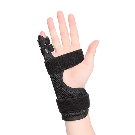 Pinky Finger Splint, Finger Splint for Pinky, Broken Finger, Trigger Finger, Metacarpal Splint Hand Brace, Little Finger Brace for Tendonnitis, Pain Relief, Fits for Left & Right Hand(S)