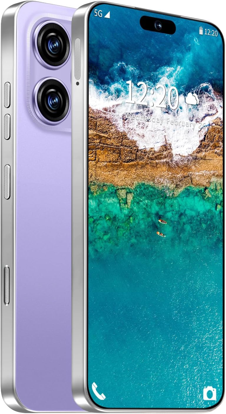 16PROMA X 161TB Smartphone Unlocked Cell Phone,6.99 HD Screen Unlocked Phones,Battery 7000mAh Android 14,Face IDFingerprint Button unlockPhotos5GDual SIMGPS Purple, 161TB