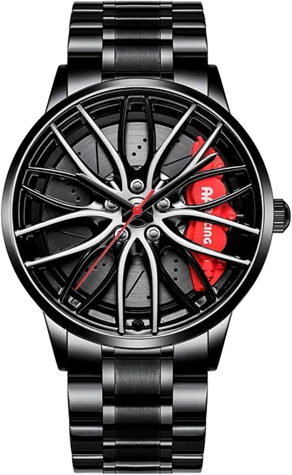 Herren Uhr Kreativ ArmbanduhrenAutorad FelgennabenuhrAuto Rad Felgen Nabe Uhr Männer Sport Wasserdicht Custom Design Armbanduhr3D Auto Rad Felge Nabe Quarz Herrenuhr