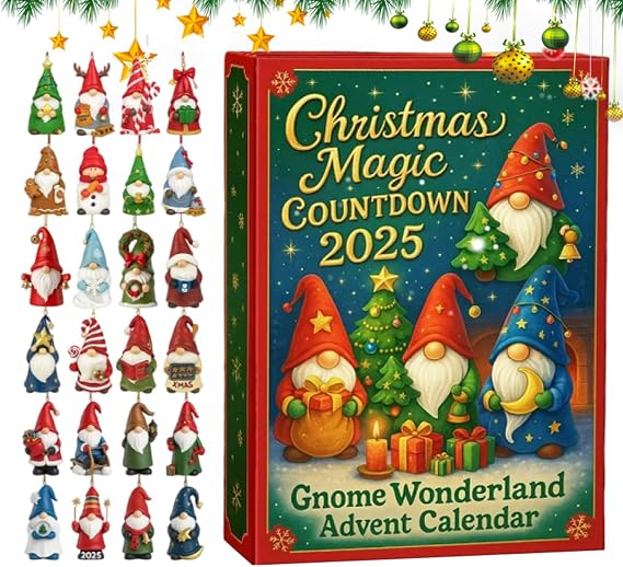 Christmas Countdown Calendar Charm Flat Decorative Home Decor