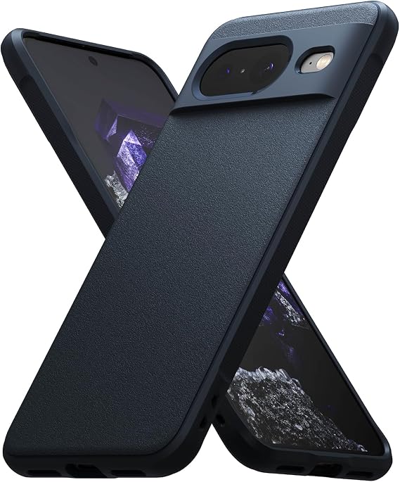Ringke Onyx for Google Pixel 8 Case [Feels Good in The Hand] Oil & Dirt Resistant, Enhanced Camera Lens Protection, Comfortable Grip, Non-Slip, Lightweight Cover - Navy