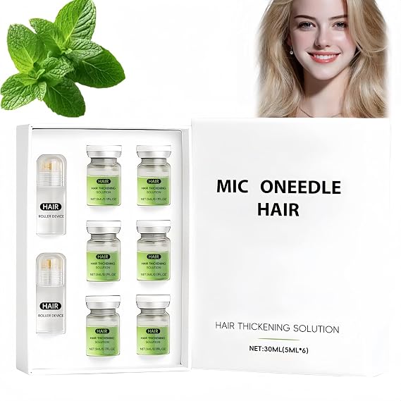 Hair Regrowth System,Mic/ro Inf/usion Hair Growth Kit,Hair Thickening System For Damaged Hair with Light Thinning,Keratin Hair Treatment & Growth Oil Serum,Enhances Thick Hairs for Men Women