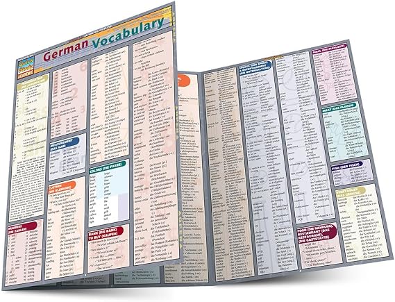 German Vocabulary: QuickStudy Laminated Reference Guide (QuickStudy Academic)