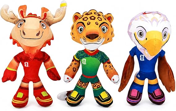 All For Paws Official FIFA World Cup 2026 Mascot Clutch Plush Dog Toy | Official FIFA World Cup 2026 Mascot, Crinkle Sound, Pet-Safe Materials, Ultra-Soft for Cuddling