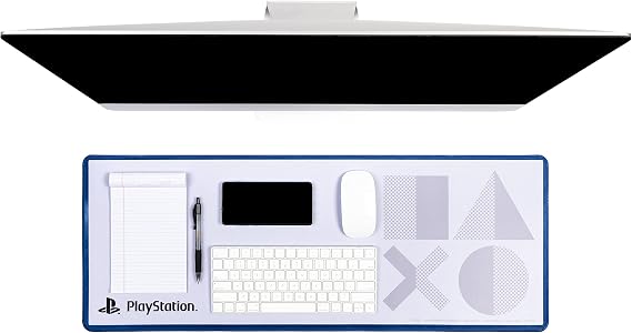 Paladone PlayStation 5 Icons Large Gaming Mouse Pad for Desk Keyboard Mousepad Non-Slip