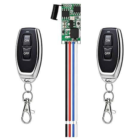 Remote Control Switch 12V Mini Wireless Switch 3A Wireless RF Relay Switch