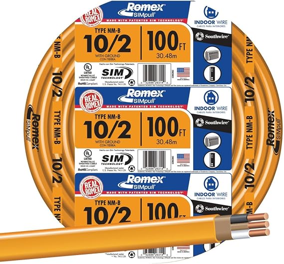 Southwire 28829023 10/2WG NMB Wire 100-Foot