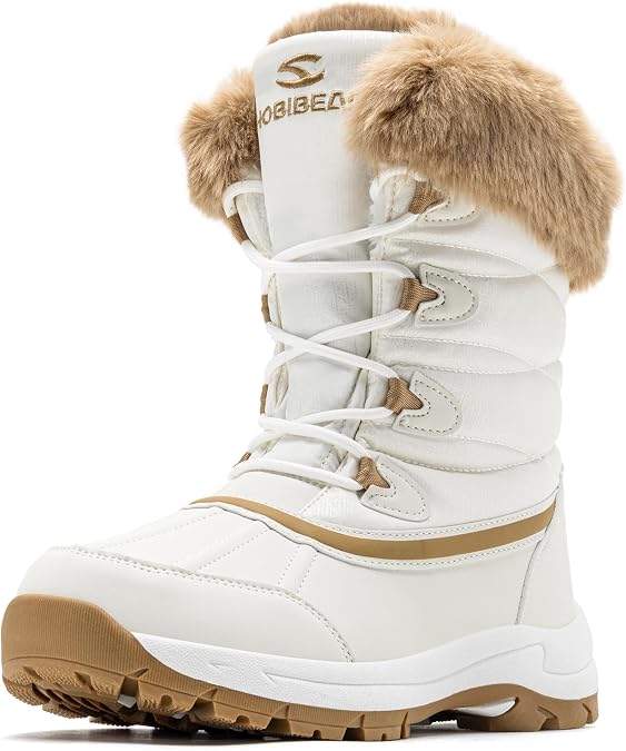 HOBIBEAR Women's Winter Snow Boots Warm Faux Fur