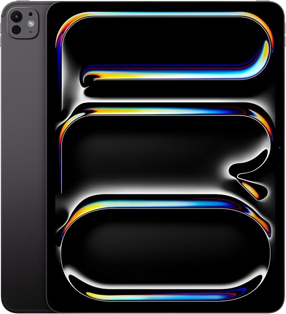 Apple iPad Pro 13-Inch (M4): Built for Apple Intelligence, Ultra Retina XDR Display - Nano-Texture Glass, 2TB, 12MP Front/Back Camera, LiDAR Scanner, Wi-Fi 6E + 5G Cellular, Face ID Space Black