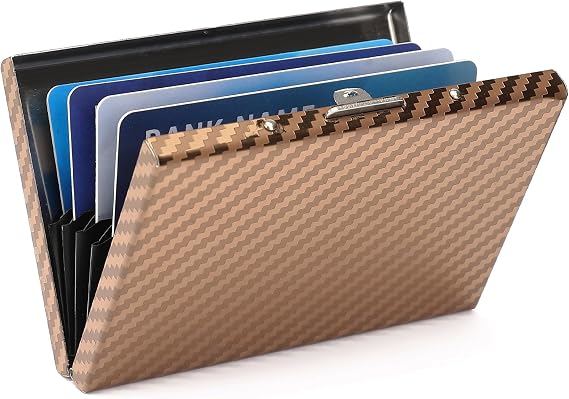 RFID Stainless Steel Credit Card Wallet Slim Metal Business Card Holder for Women Men