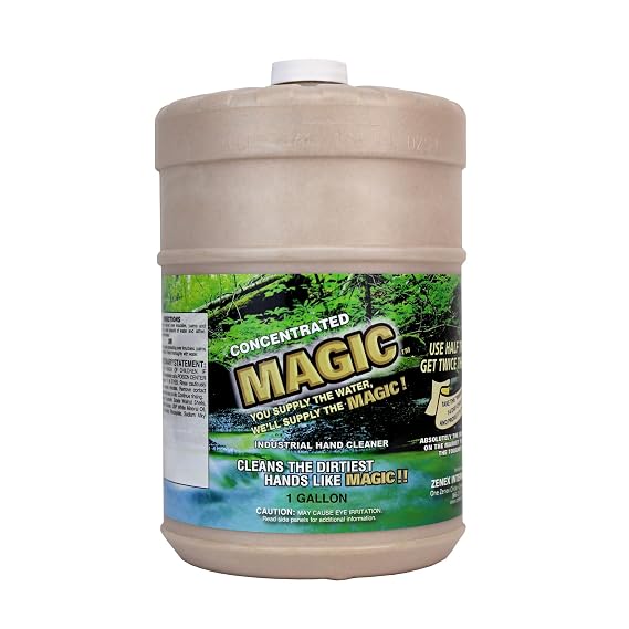 Zenex Magic Hand Soap - Industrial Hand Cleaner for Auto Mechanics/Walnut Shell Scrubbers to Remove Grease / 1 gallon