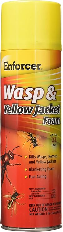 ZEP FWH-16 Yellow Jacket Wasp Control Foam Spray, 16-Ounce