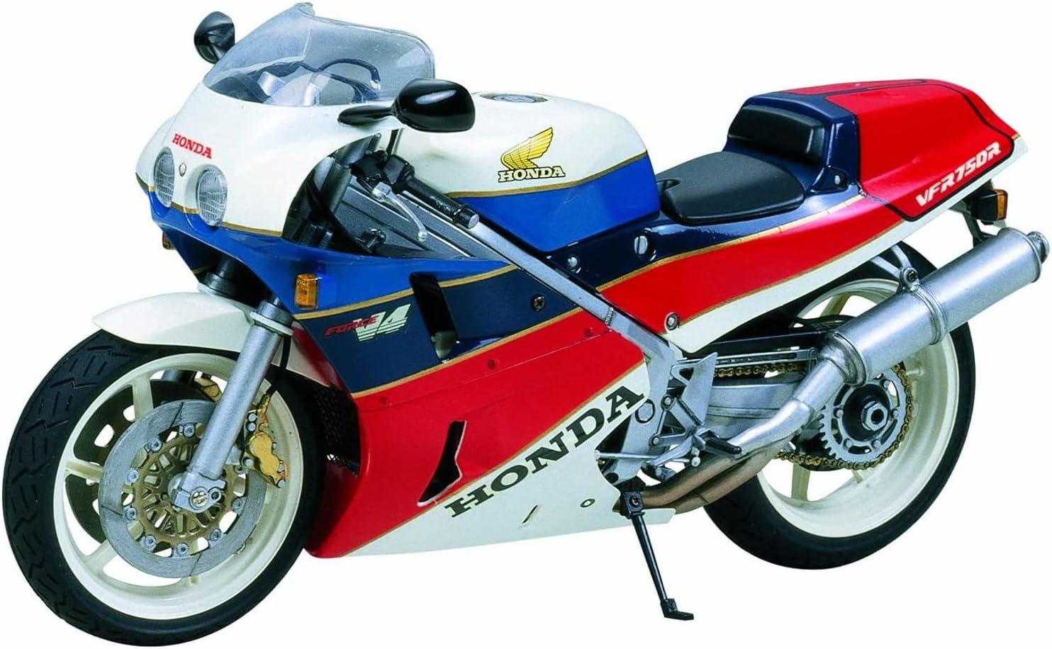 Tamiya 300014057 Honda VFR 750R 1987 Motorradmodell Bausatz 1:12 Vehicle 14057 VFR750R Motorbike Model Kit, Brown, Mittel