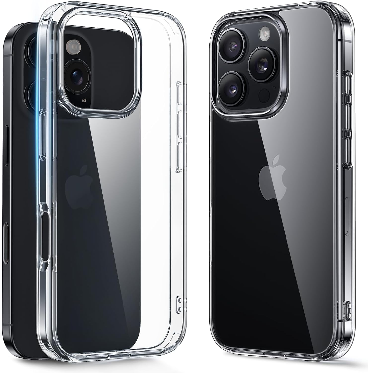 [SARARMAZ] Crystal Clear Mika Shock Absorbing Transparent Case compatible with iPhone 14 Pro Max (Transparent Mika Sararmaz, iPhone 14 Pro Max)
