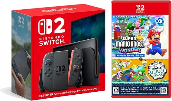 Nintendo Switch 2日本語・国内専用 ＋ スーパーマリオブラザーズ ワンダー Nintendo Switch 2 Edition + みんなでリンリンパーク -Switch2