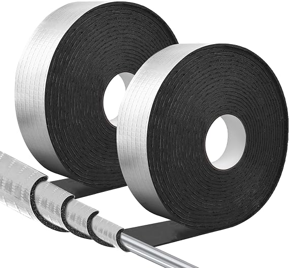 DGSL Pipe Insulation Wrap, 2" x 66 Ft(2 Roll) Self-Adhesive Foam Tube