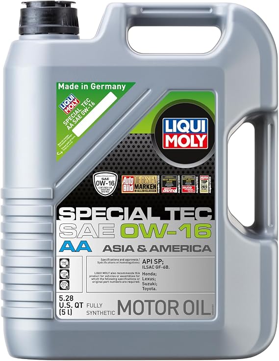 LIQUI MOLY Special Tec AA SAE 0W-16 | 5 L | Fully synthetic engine oil | SKU: 20328