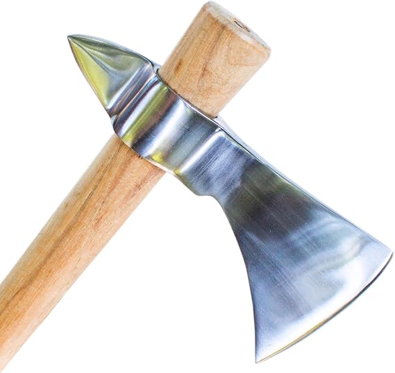 Polished Spiked Competition Throwing Tomahawk Blacksmith-Forged for Performance and Durability