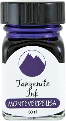 Monteverde G309TA 30 ml Gemstone Fountain Pen Ink Bottle- Tanzanite