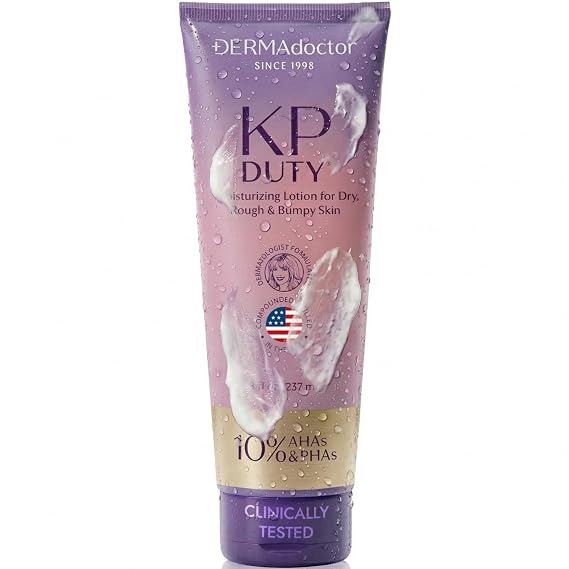 DERMAdoctor KP Moisturizing Lotion, Keratosis Pilaris Body Cream, 8 oz