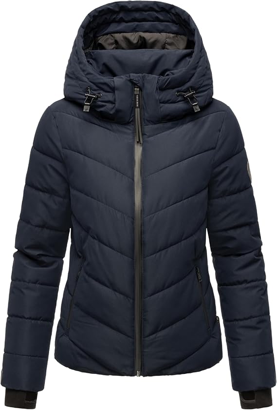 MARIKOO Samuiaa XVI Women's Winter Jacket Warm Quilted Jacket with Removable Hood XS - 3XL