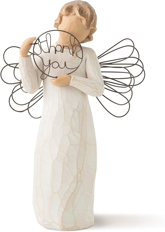 Willow Tree Just for You, Sculpted Hand-Painted Angel Figure | Hand-Painted Angel Figurine, Celebrating Friendship, Nature and Everyday Blessings, Sculpted by Artist Susan Lordi