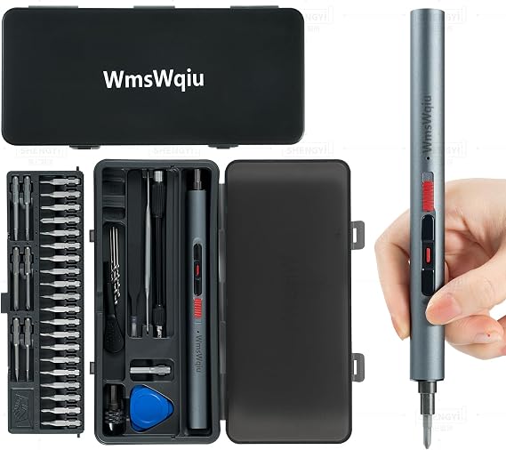 Mini Electric Screwdriver Set,Precision Electric Screwdriver, With electric drill function, 3 Gears Torque, 3LED light,Magnetic Storage,Overload Protection, Repair Tool Set for Phone Camera...