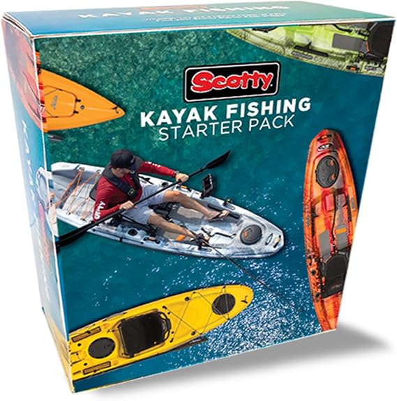 Scotty Kayak Fishing Starter Pack, Multi, One Size, Black | Fishing Essentials For Outfitting Your Kayak