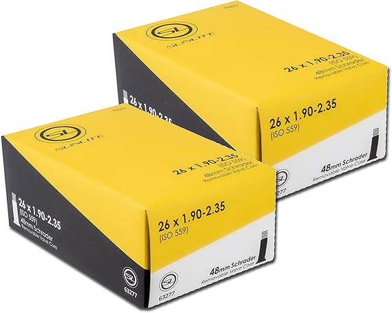 Street Fit 360 Bike Tube, 26" x 1.90-2.35 48mm Schrader Valve