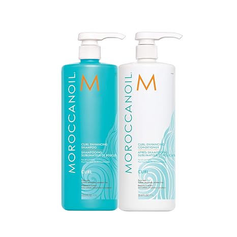 Moroccanoil Curl Enhancing Shampoo and Conditioner Bundle, 33.8 oz Set