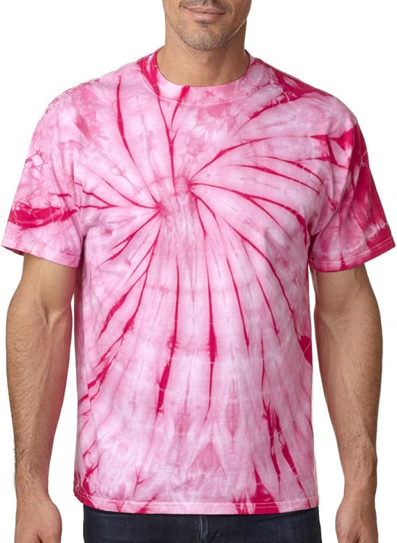 Tie-Dye Adult 5.4 oz. 100% Cotton Spider T-Shirt 3XL SPIDER PINK