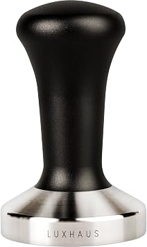 LuxHaus 58mm Espresso Tamper - Premium Barista Coffee Tamper with 100% Flat Stainless Steel Base