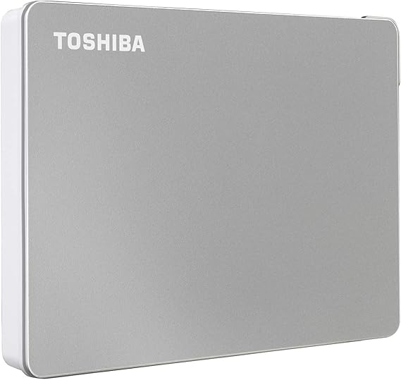 Toshiba Canvio Flex 1TB Portable External Hard Drive USB-C USB 3.0, Silver for PC, Mac, Tablet - HDTX110XSCAA