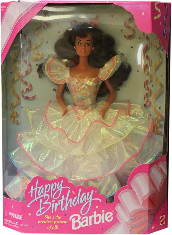 Mattel Barbie Happy Birthday Series Brunette Edition 1995 Doll