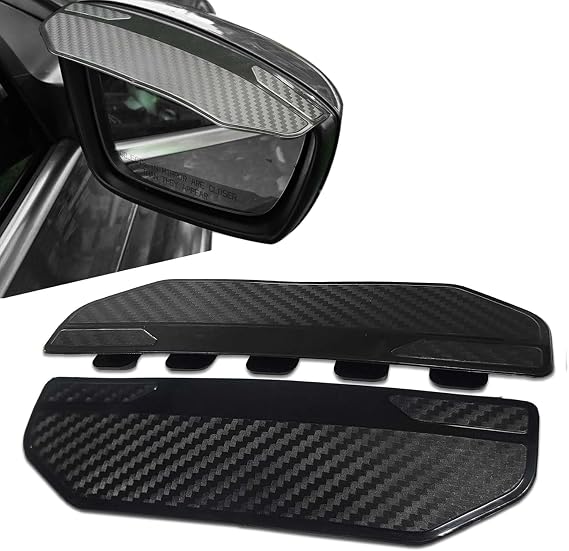 2 PCS Car Mirror Rain Eyebrow for BYD Atto2 2025 2026, Side Window Wind Deflectors & Visors, Carbon Fiber Side Mirror Rainproof Eyebrow