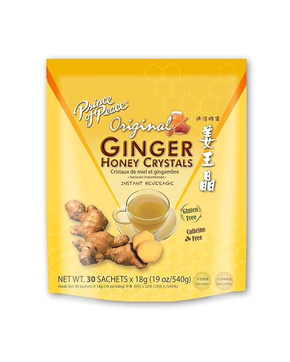 Prince of Peace Instant Ginger Honey Crystals 19oz (30Sachets)