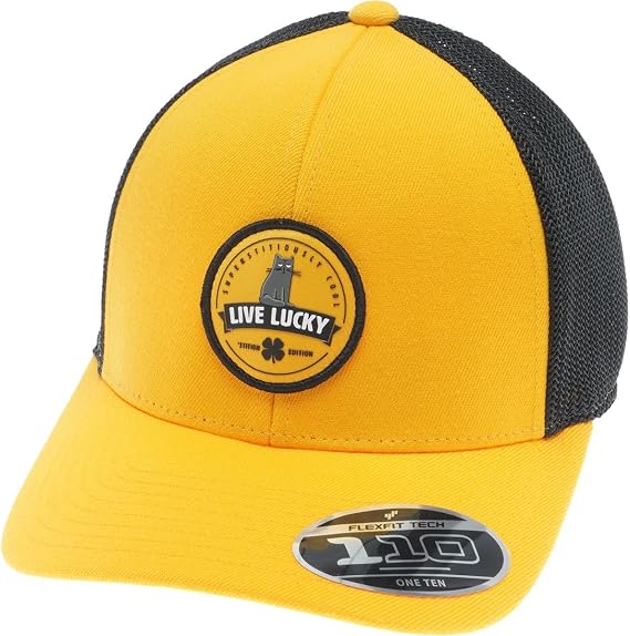 Black Clover 9 LIVES HD PATCH/YELLOW/BLACK MESH Cap