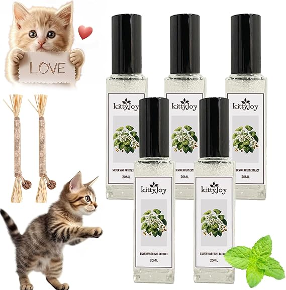 Herbal Cat Joy, Kitty Joy Herbal Cat Joy, Celery Pets Herbal Cat Joy, Kitty Joy Herbal Spray, Cat Stress and Anxiety Relief, Happy Living Space for Your Cat (5Pcs)