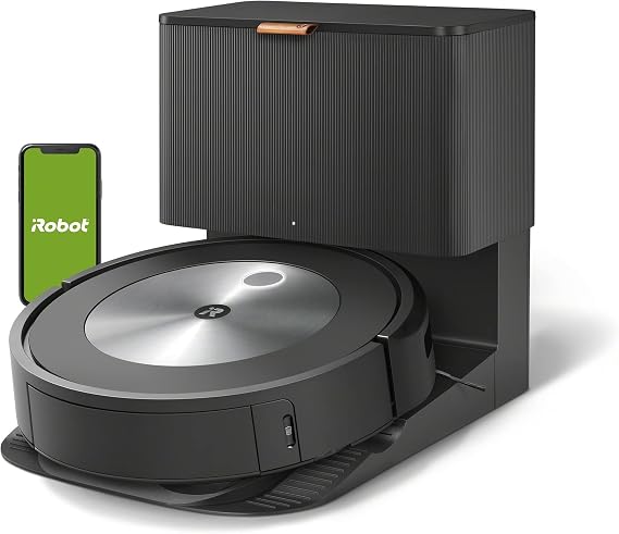 iRobot Roomba j6+ Self-Emptying Robot Vacuum Identifies and Avoids Pet Waste & Cords, Empties Itself for Up to 60 Days, Smart Mapping, Compatible with Alexa, Ideal for Pet Hair