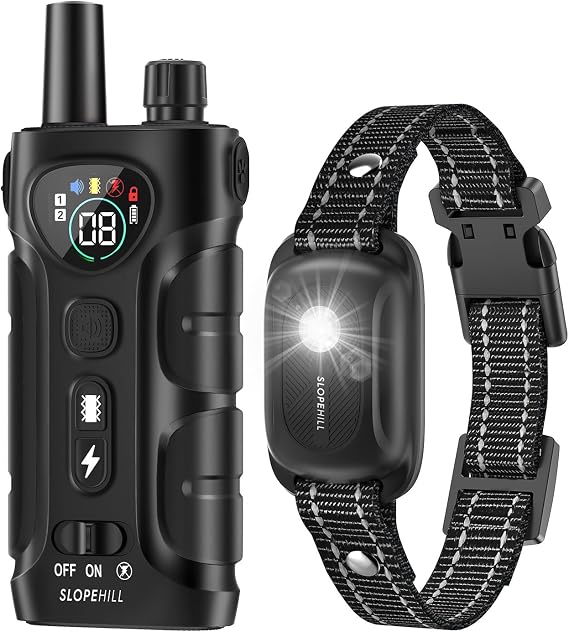 SLOPEHILL Dog Shock Collar,4200FT Dog Training Collar with Remote,Black
